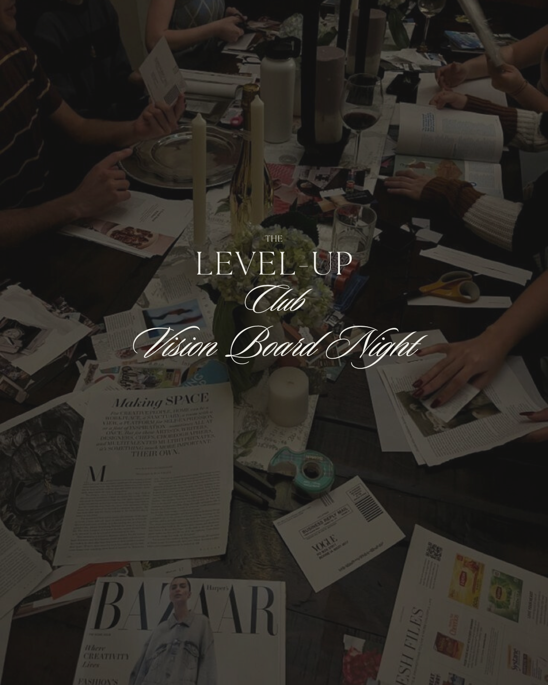 The Level Up Club Vision Board Night