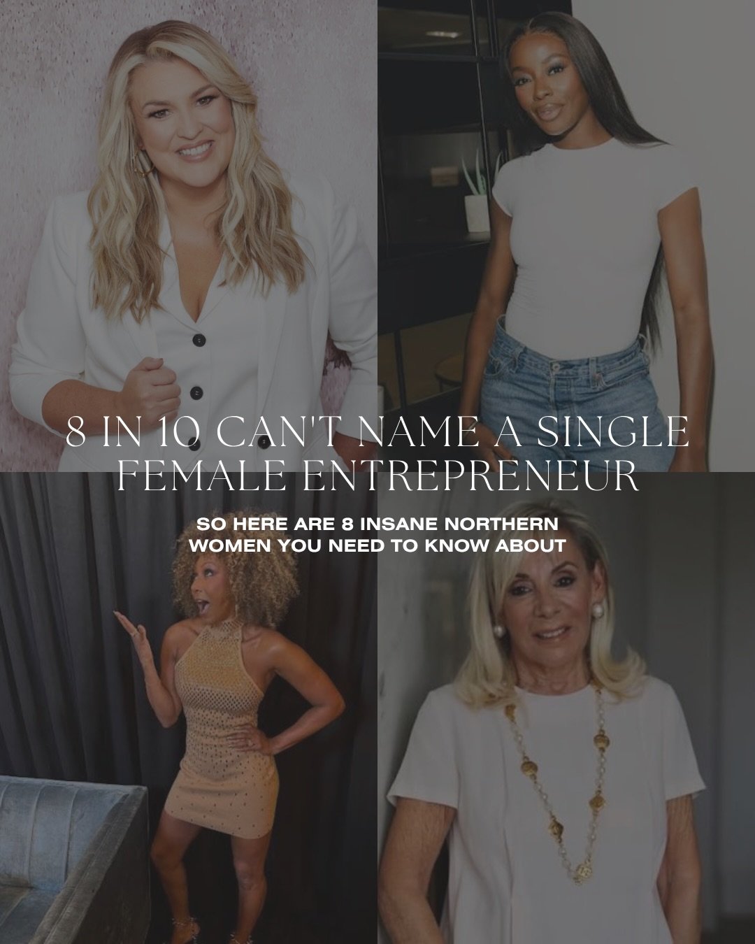8 in 10 young people can&rsquo;t name a single female entrepreneur. So here are 8 northern women you need to know 🖤 look out for the interesting fact on one of them!! 🤣

Who would you add? Drop a northern woman who inspires you below 👇

Follow @th