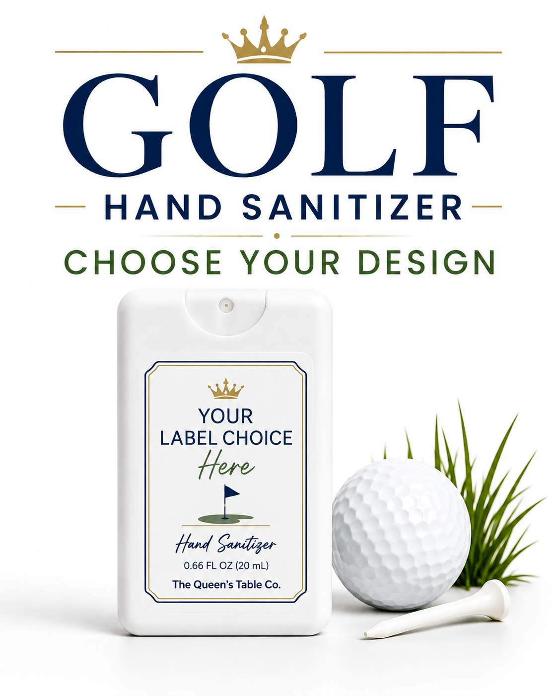 Golf Hand Sanitizer — Choose Your Design