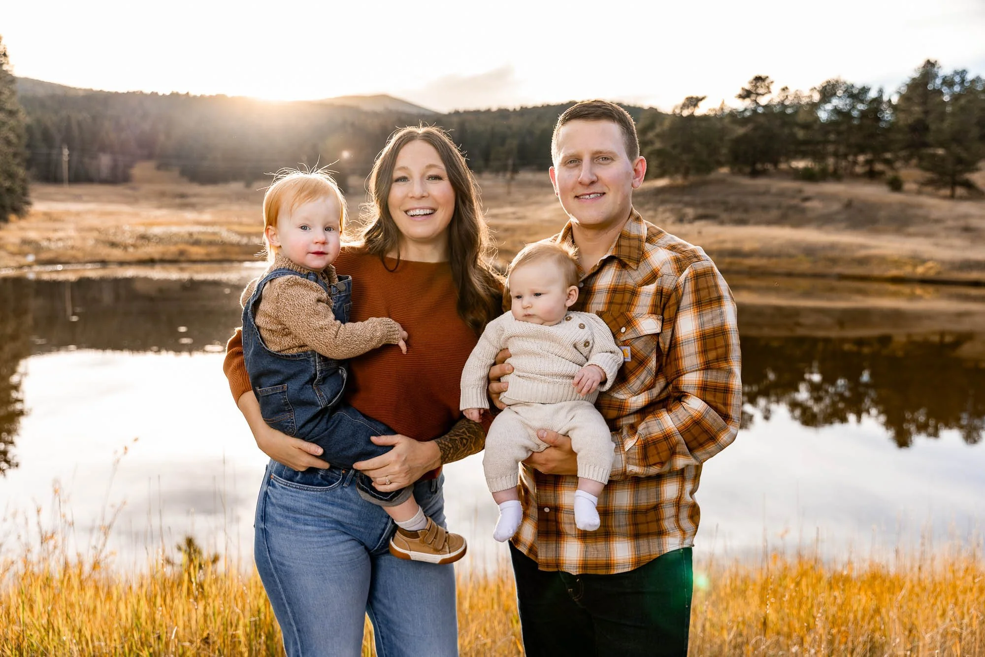 Fall Family Portraits in the Mountains of Conifer, Colorado