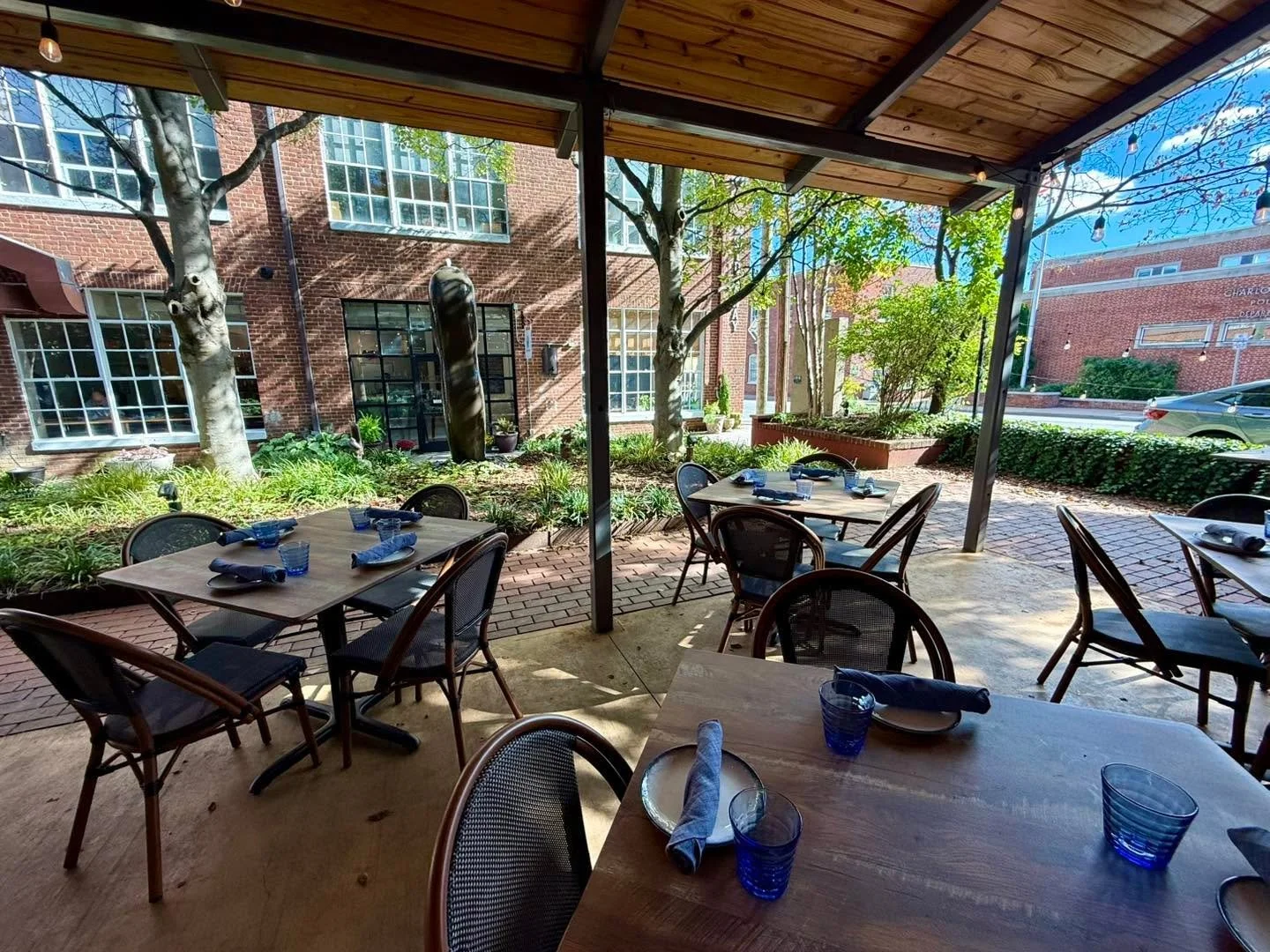 What an incredible day for dining al fresco on Charlottesvilles coziest patio with Charlottesvilles newest restaurant.  Book your table for tonight on OpenTable or by calling 434-424-1325.

Happy hour runs from 4-6 and dinner service is offered from 