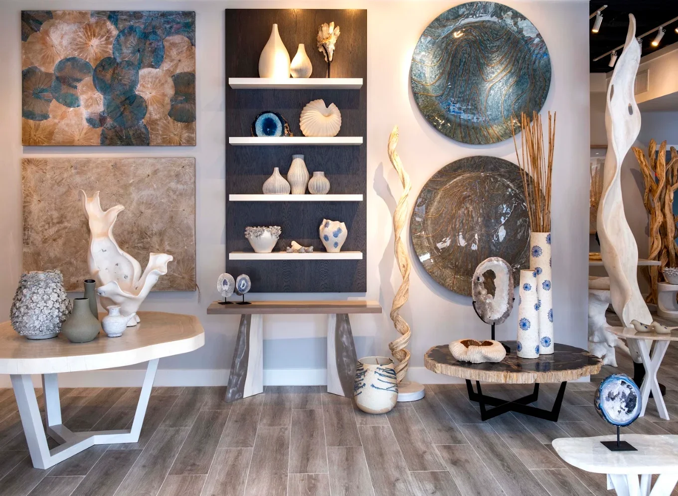 Cocoon Palm Beach FL showroom interior with sculptural furnishings