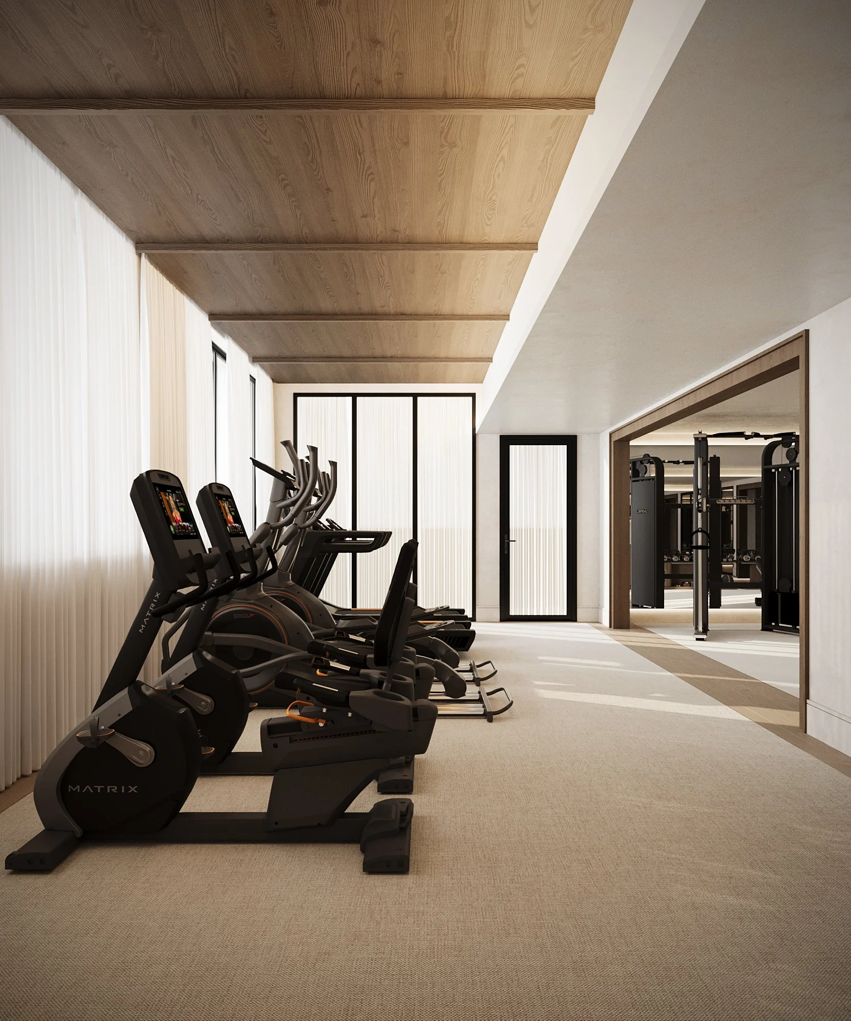 The Avenue Naples FL fitness center rendering