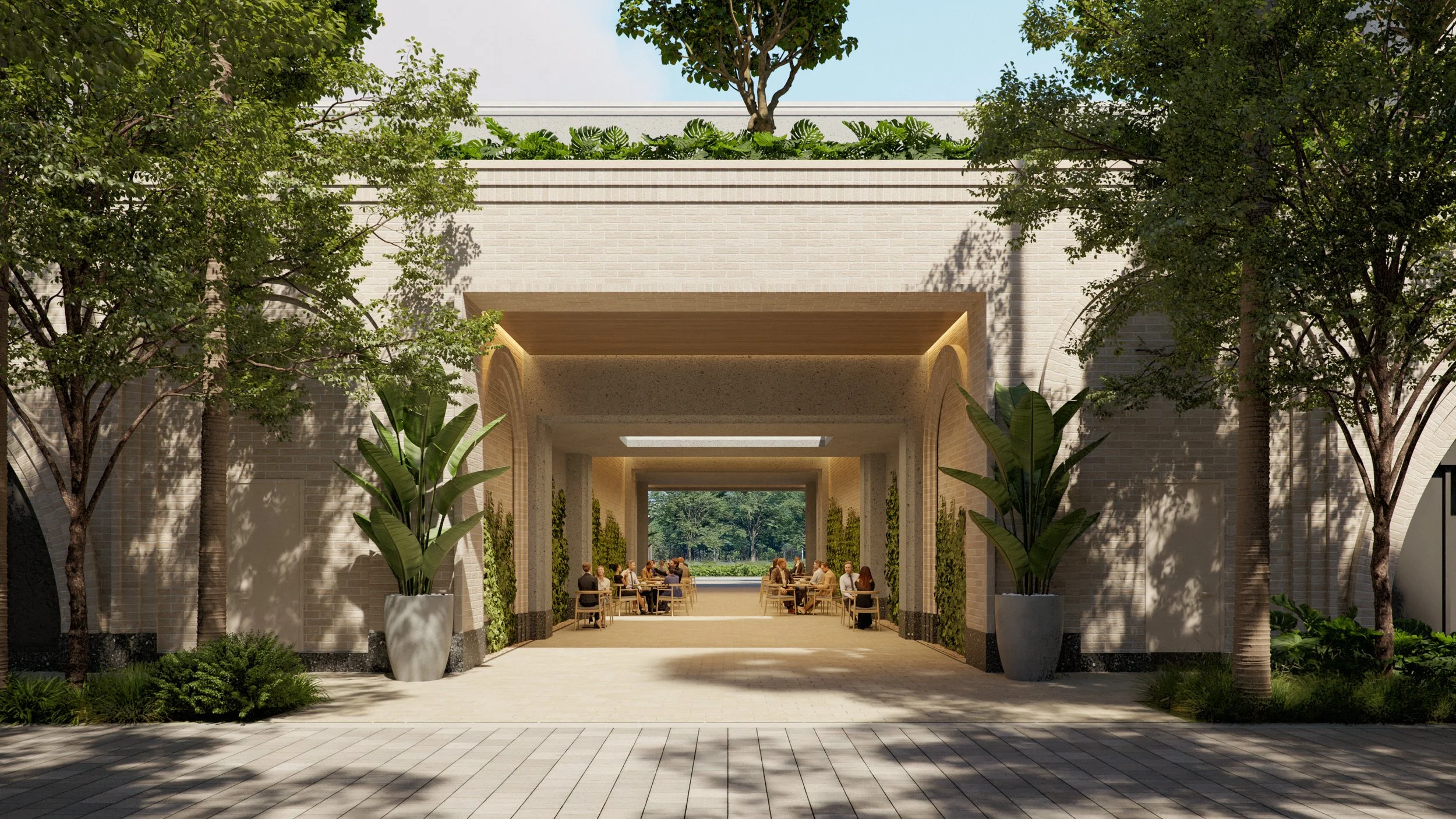 The Avenue Naples FL 1000 block via close up architectural detail