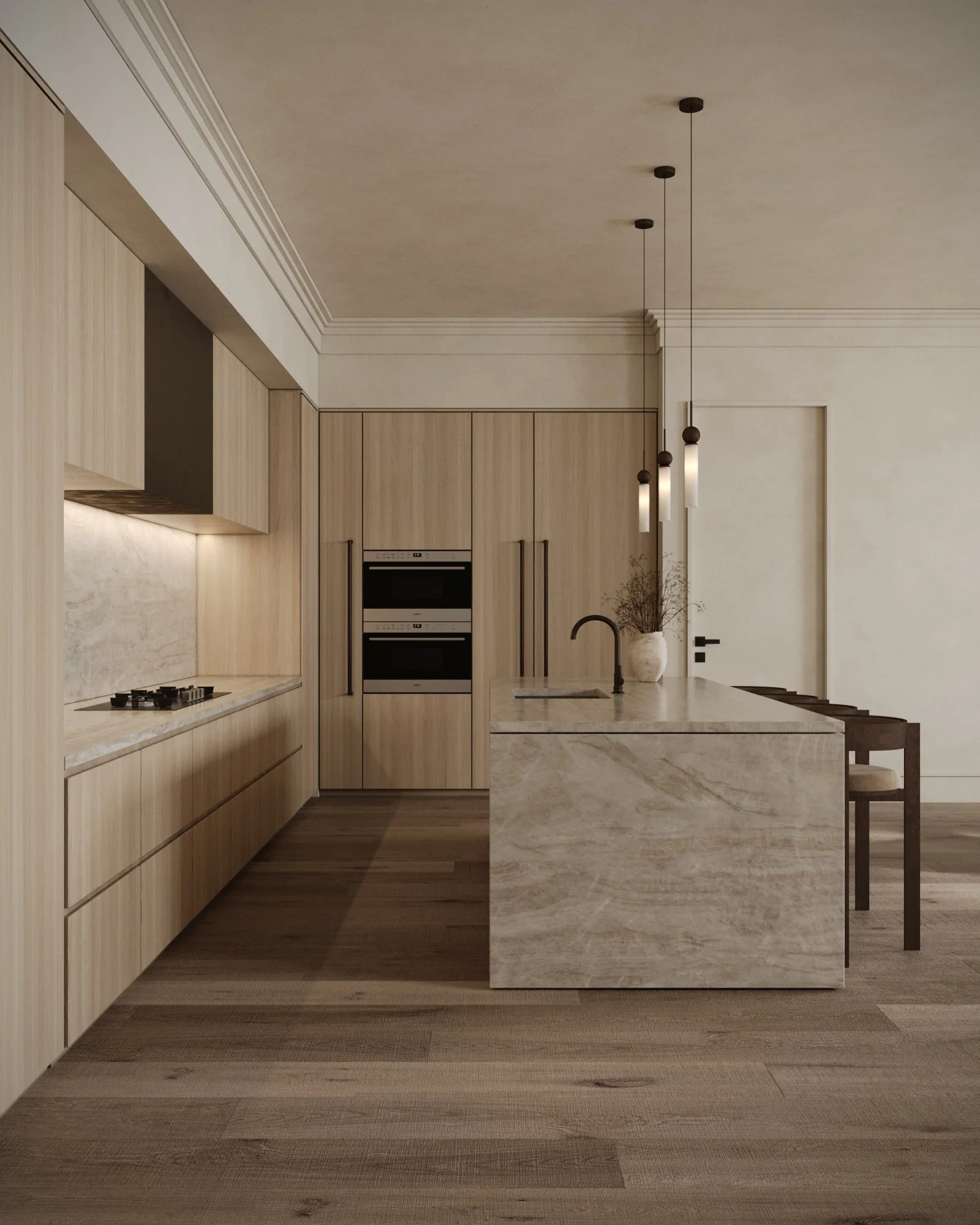 The Avenue Naples FL condominium kitchen rendering