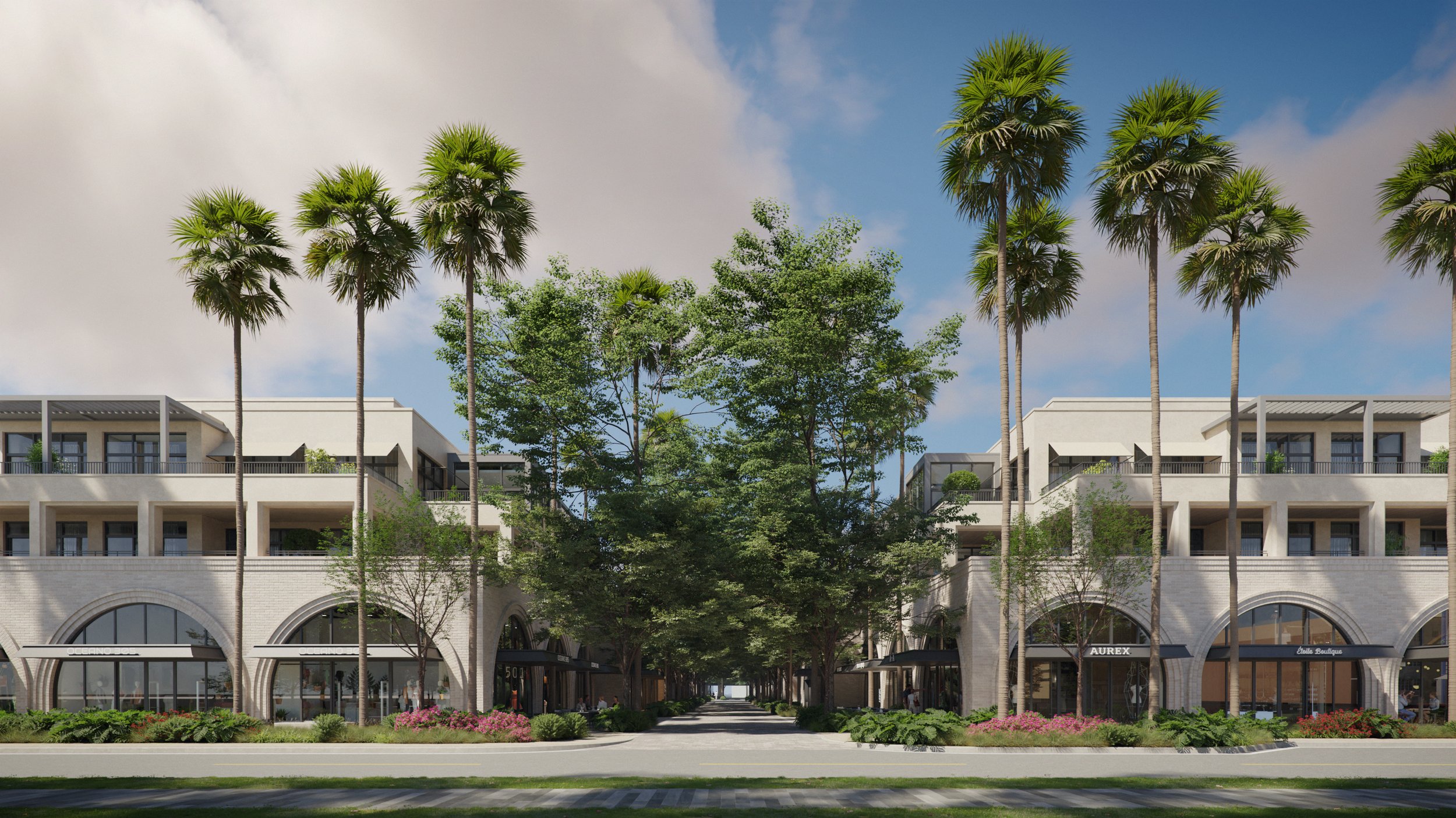 The Avenue Naples FL exterior building rendering