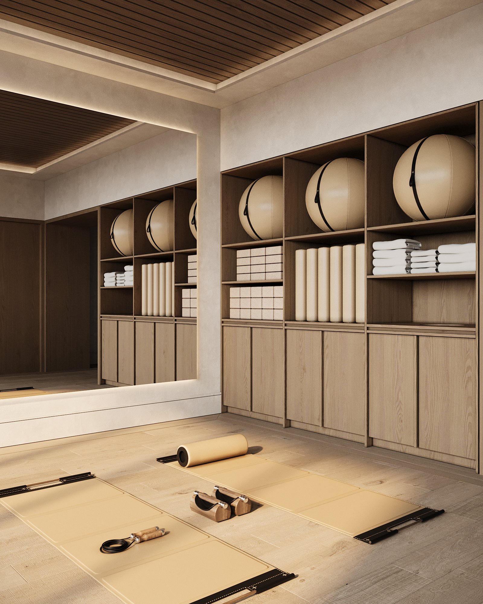 The Avenue Naples FL fitness center exercise equipment rendering
