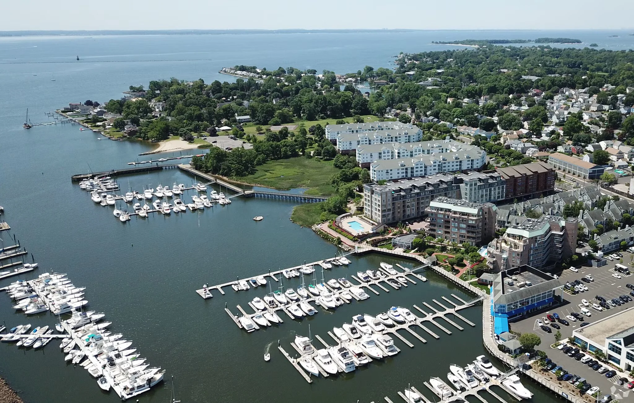 Baypointe Stamford CT aerial exterior view