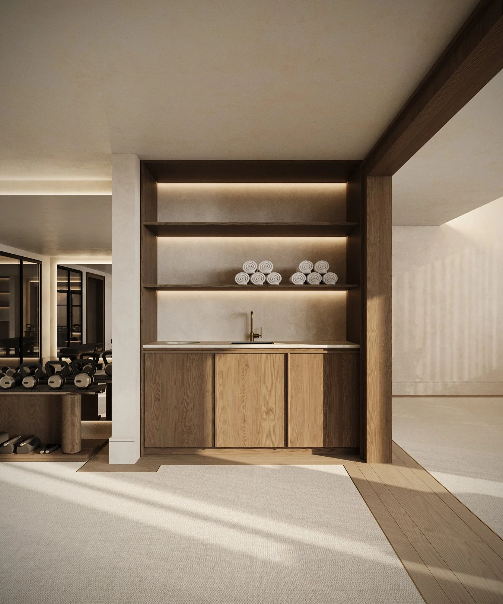 The Avenue Naples FL fitness center rendering