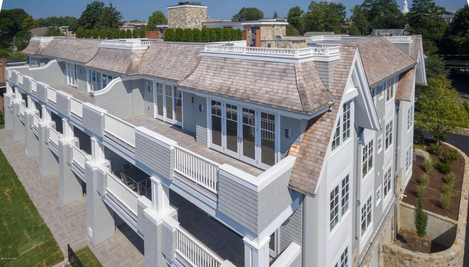 Beacon Hill II Greenwich CT rear terraces