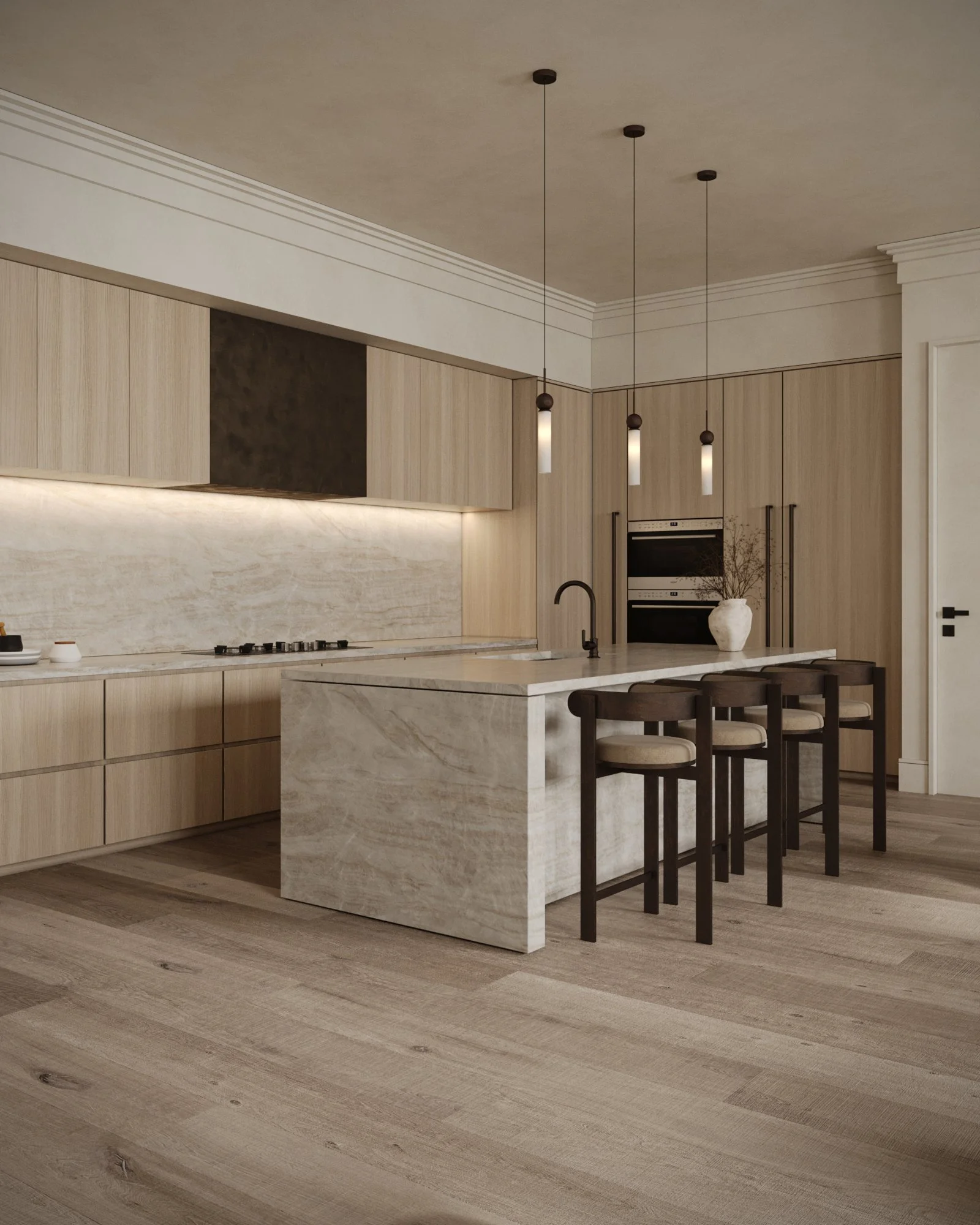 The Avenue Naples FL Boffi kitchen cabinetry rendering