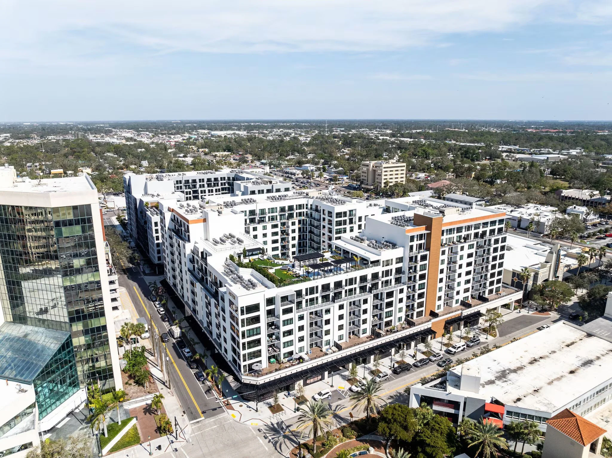 Aster and Links Sarasota FL aerial exterior view