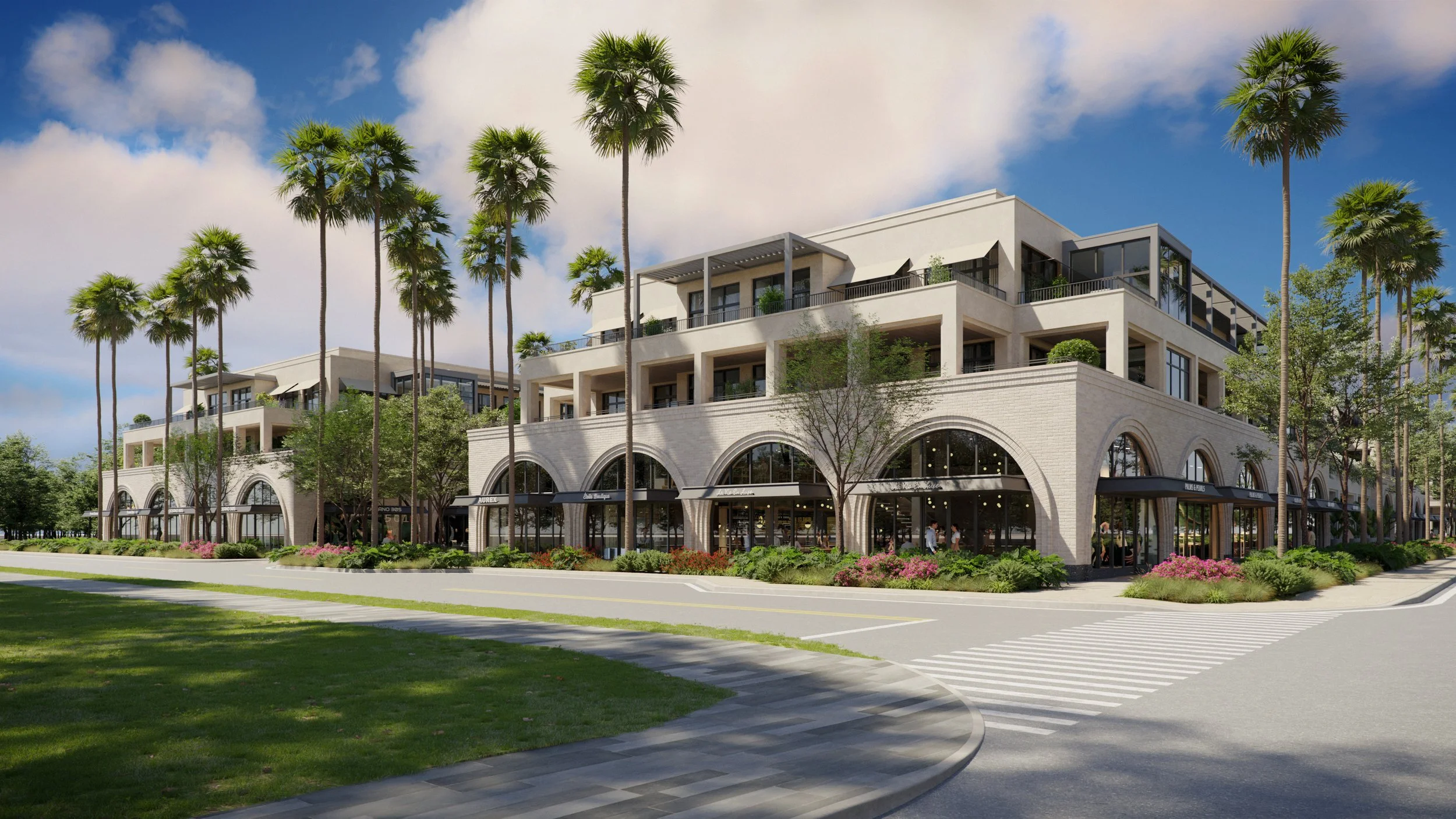The Avenue Naples FL 1000 block exterior facade detail