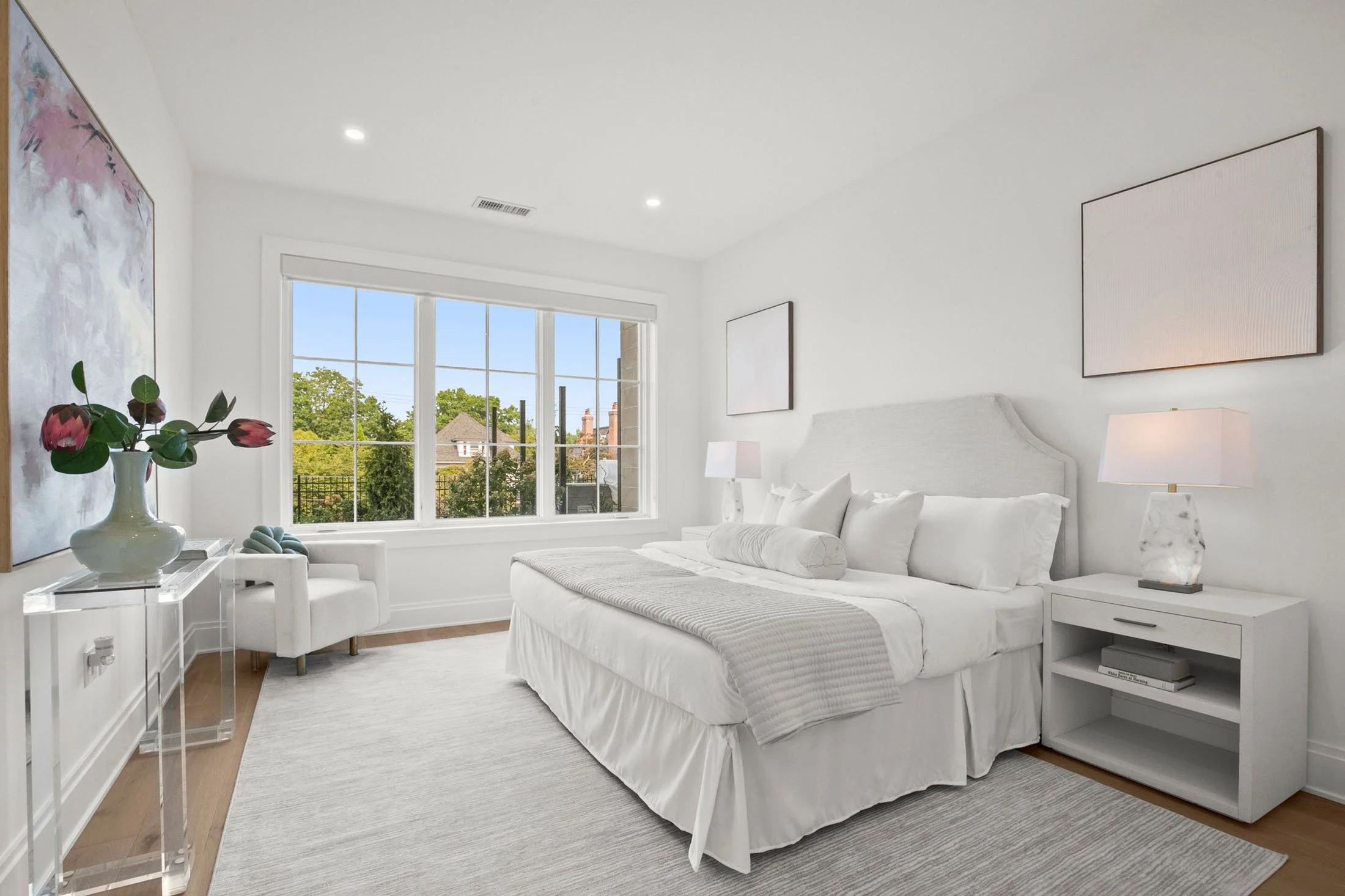 The Charleston Greenwich CT residence bedroom