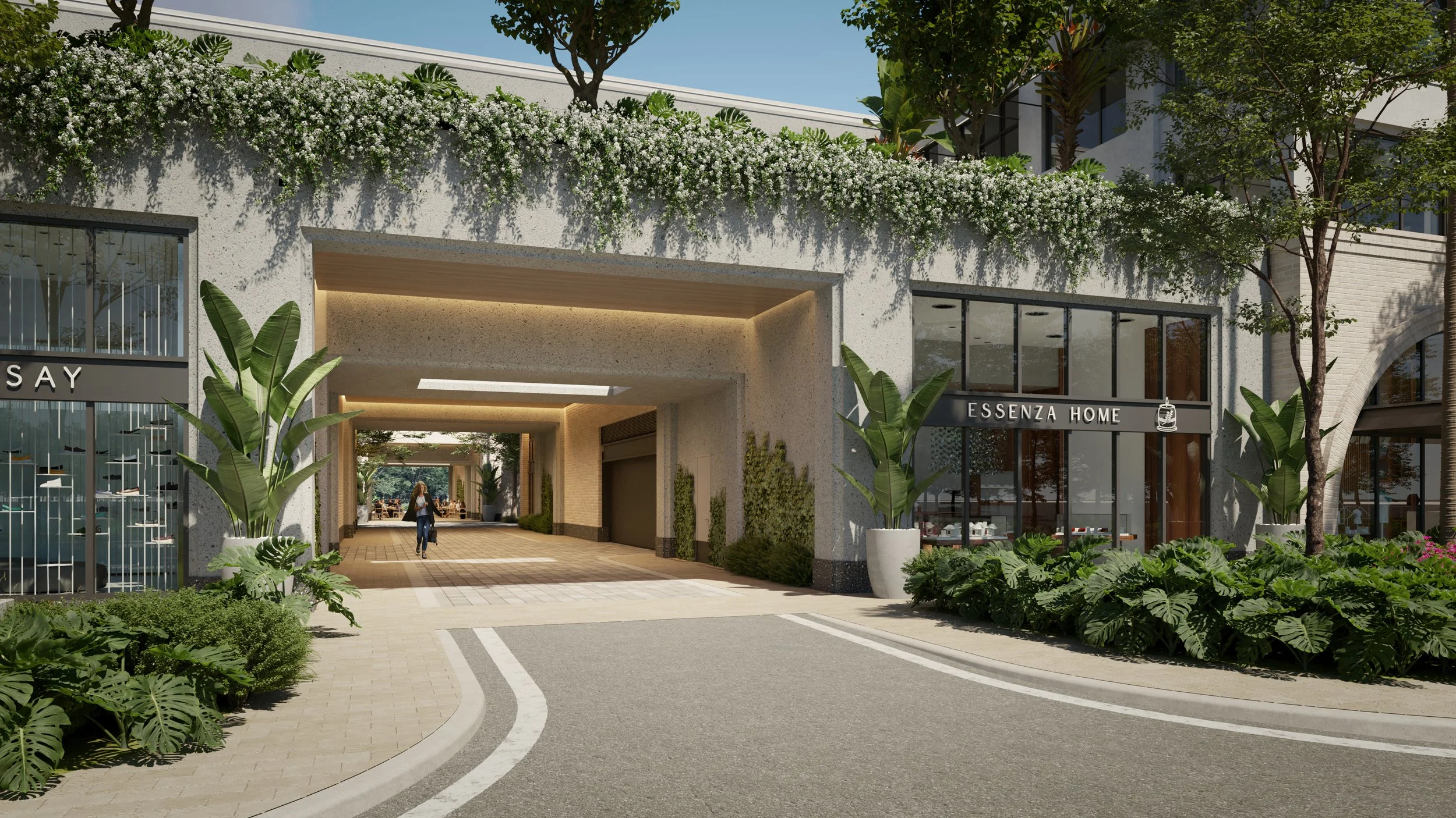 The Avenue Naples FL 1000 block pedestrian via walkway
