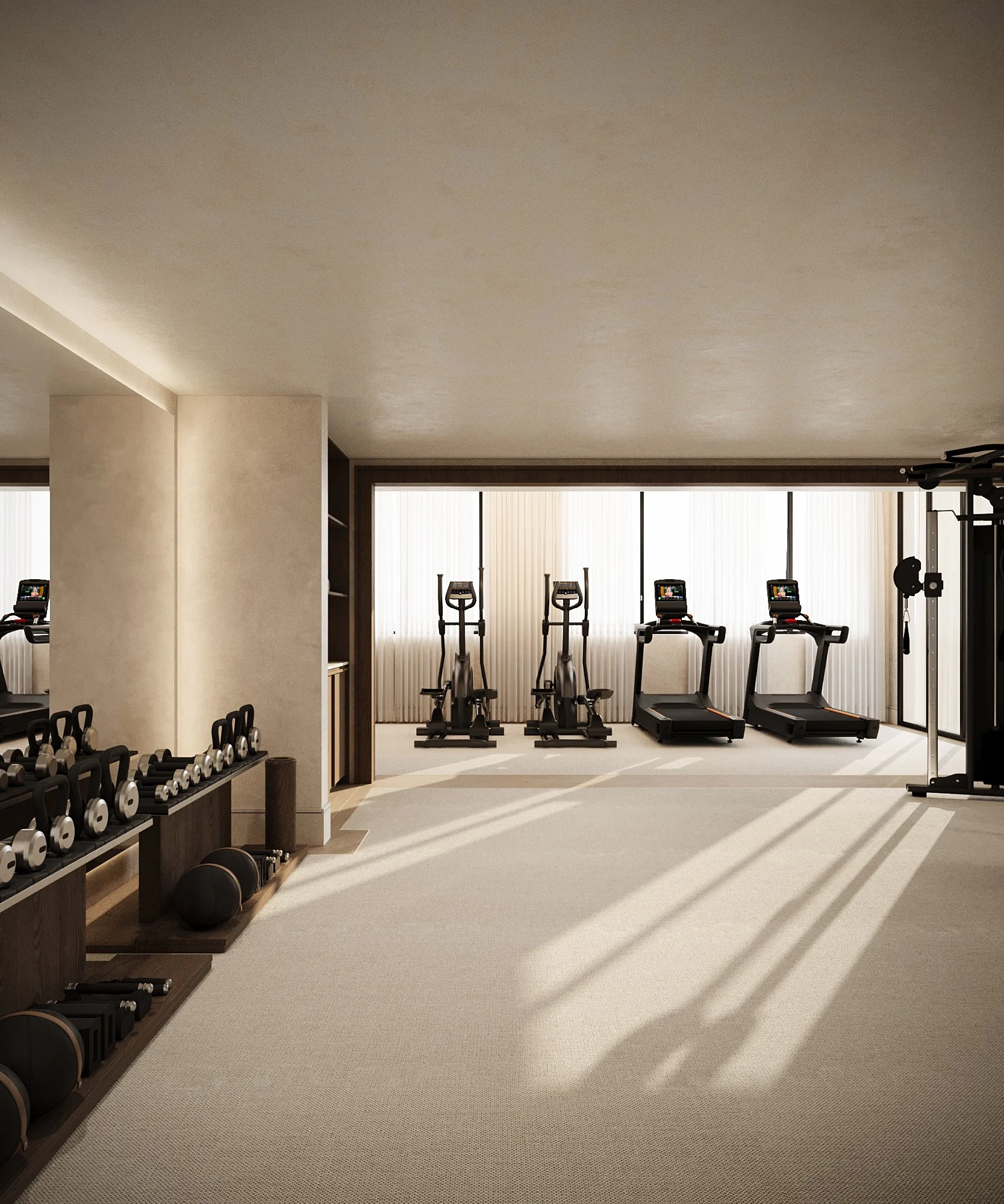 The Avenue Naples FL fitness center rendering