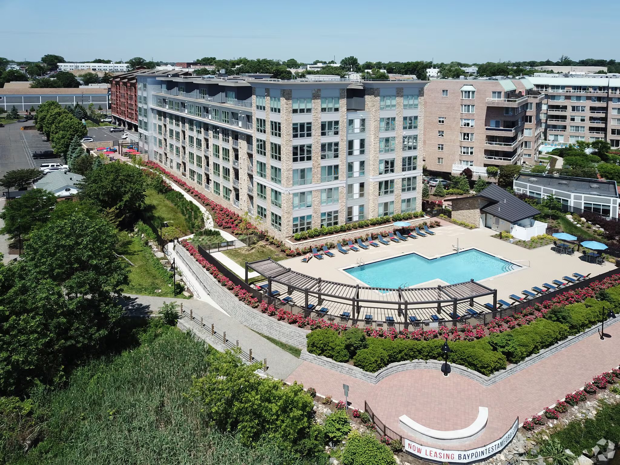 Baypointe Stamford CT waterfront building exterior