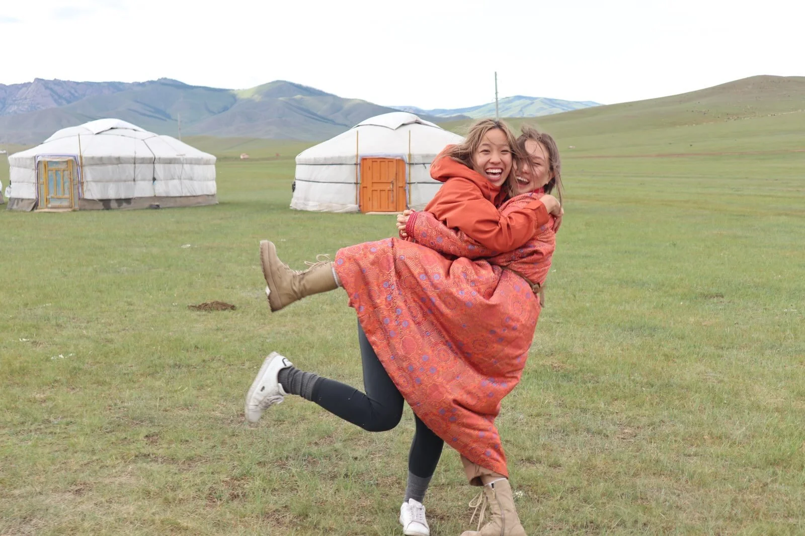 I think this was third day of the tour. Second year of guiding. MUCH more professional now. Something in the lines of &ldquo;let me be your Mongol horse&rdquo; or smth .