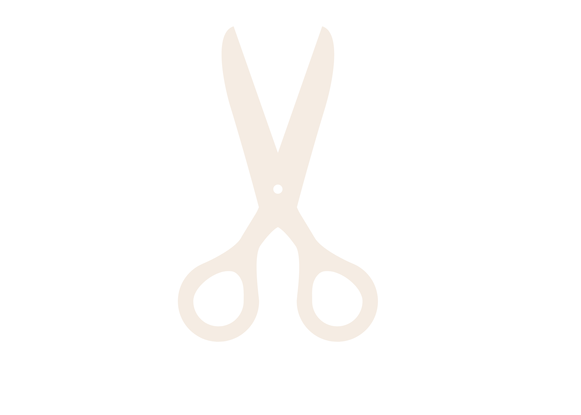 Illustration of scissors on black background