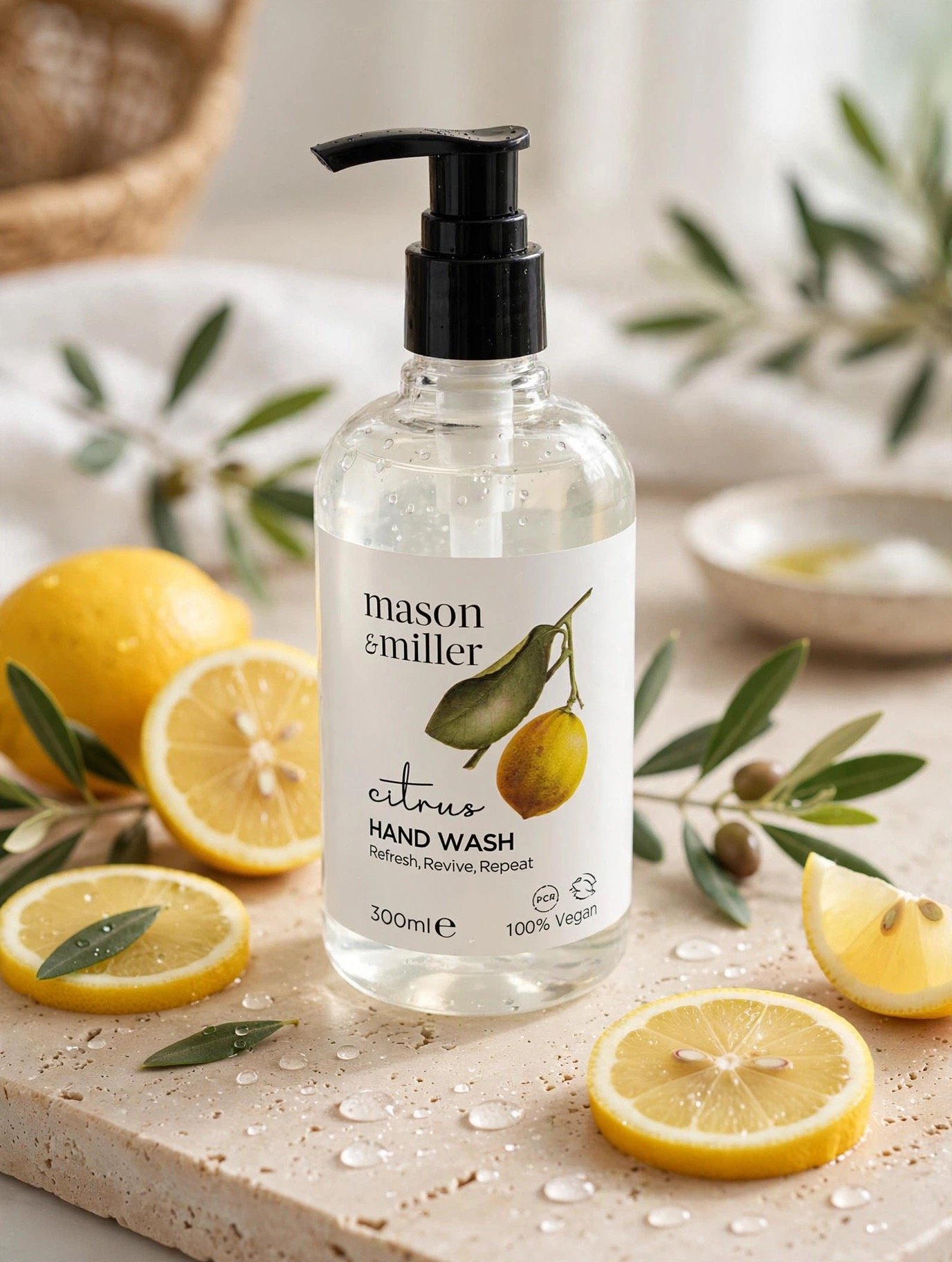 Mason & Miller hand wash 300ml with lemons
