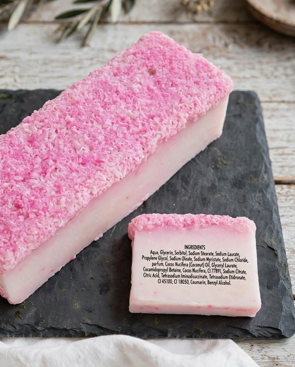 Coconut Dream sliced soap loaf