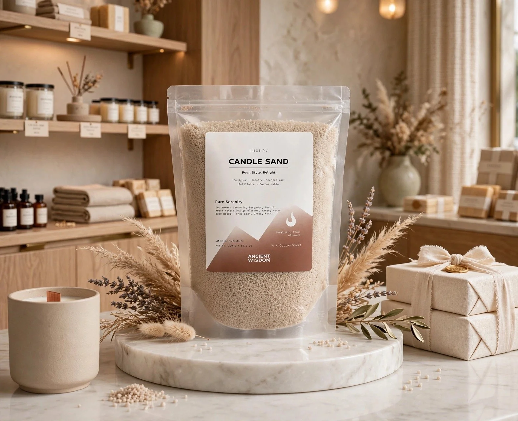 Scented Candle Sand -300g