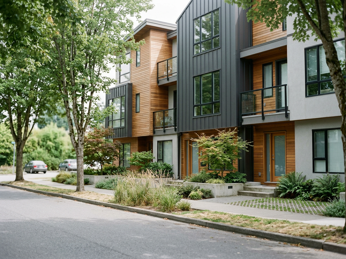 Missing Middle townhome condo project Victoria BC