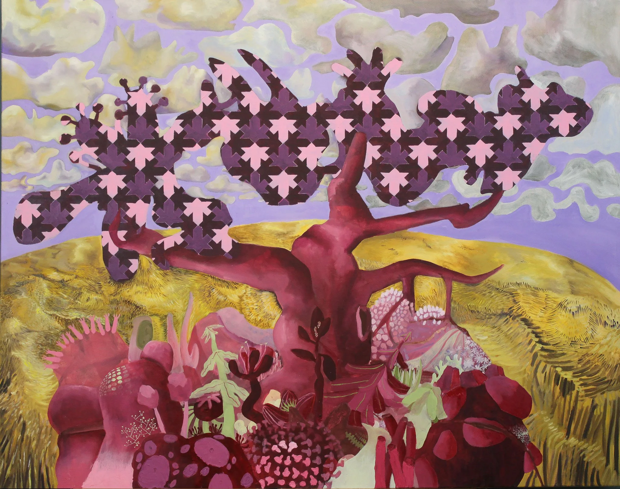 No Words of Mine Will Ever Do What I Want Them to Do, 45x56 inches, oil on canvas, 2022