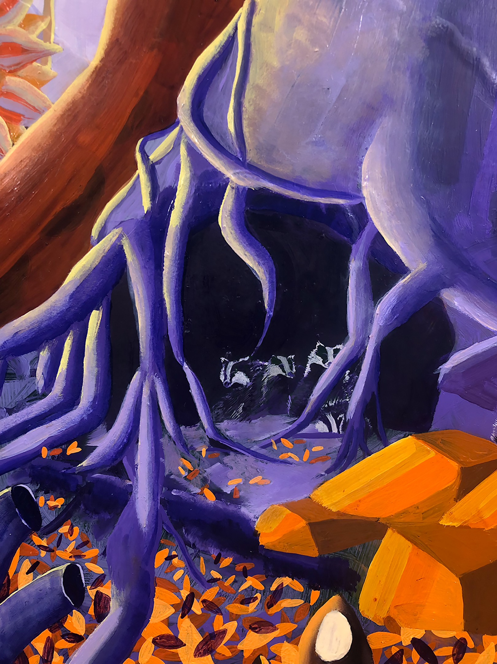 Detail: Mumble, Please, Please, Run Away. but It Lives Where I Live