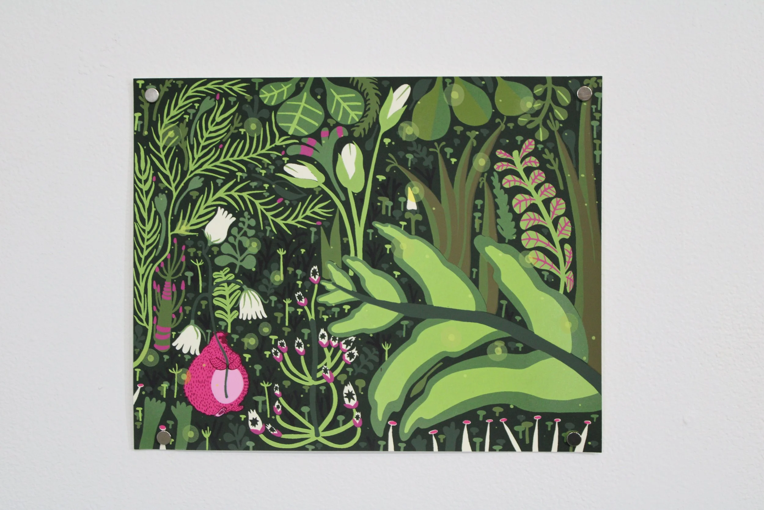 Lightnin' Bugs, ed. 12, 8x10 inches, 14 layer screenprint, 2026