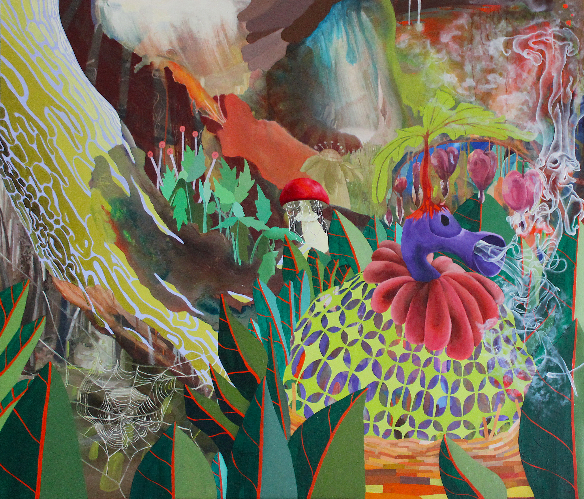 I Will Lay Me Down, oil and acrylic on linen, 48x60 inches, 2024