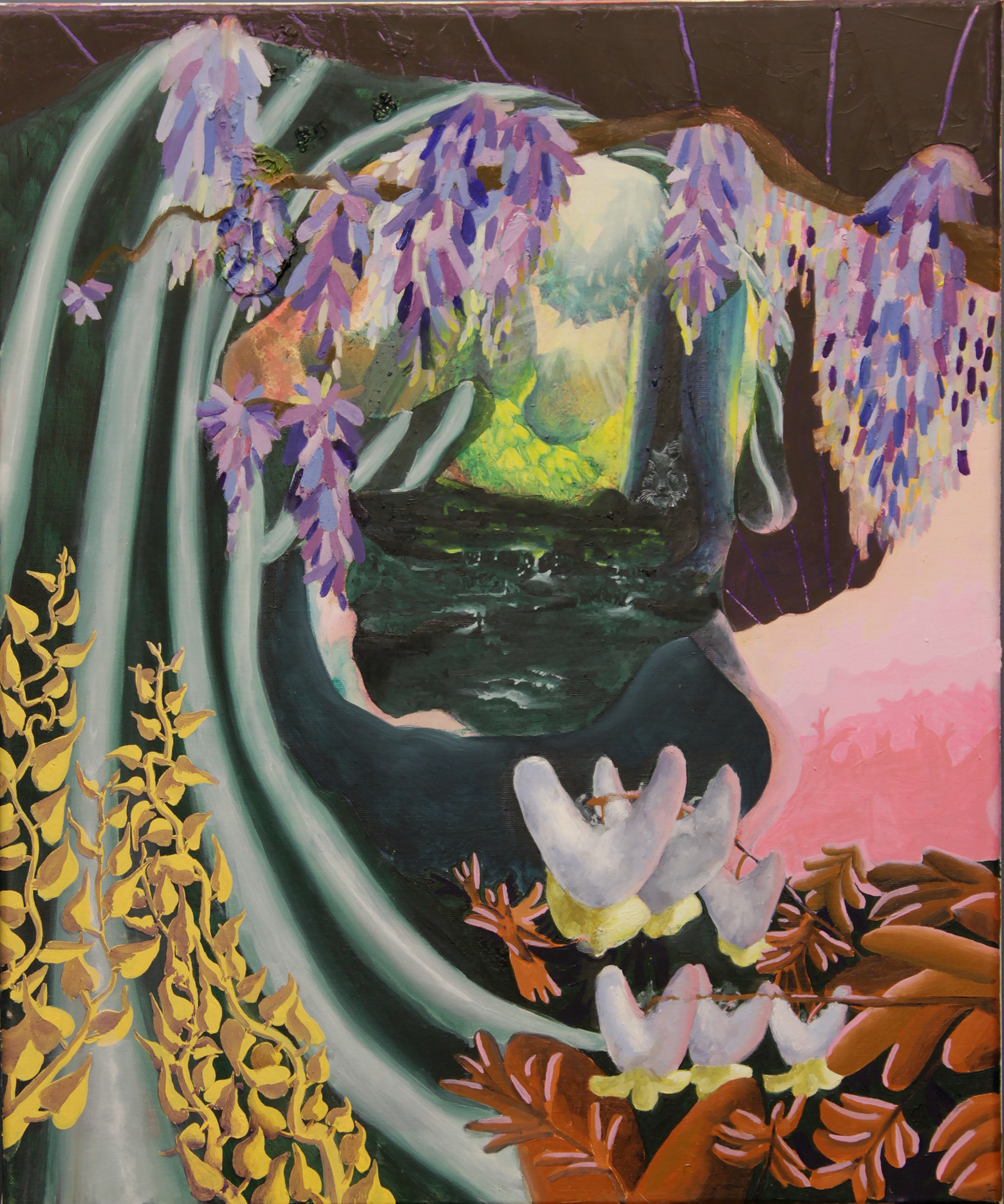 Sing for your Mama, 'Fore She Flies Away. Sing a Sing Birdy, for All Your Pain, 20x24 inches, oil on canvas, 2022