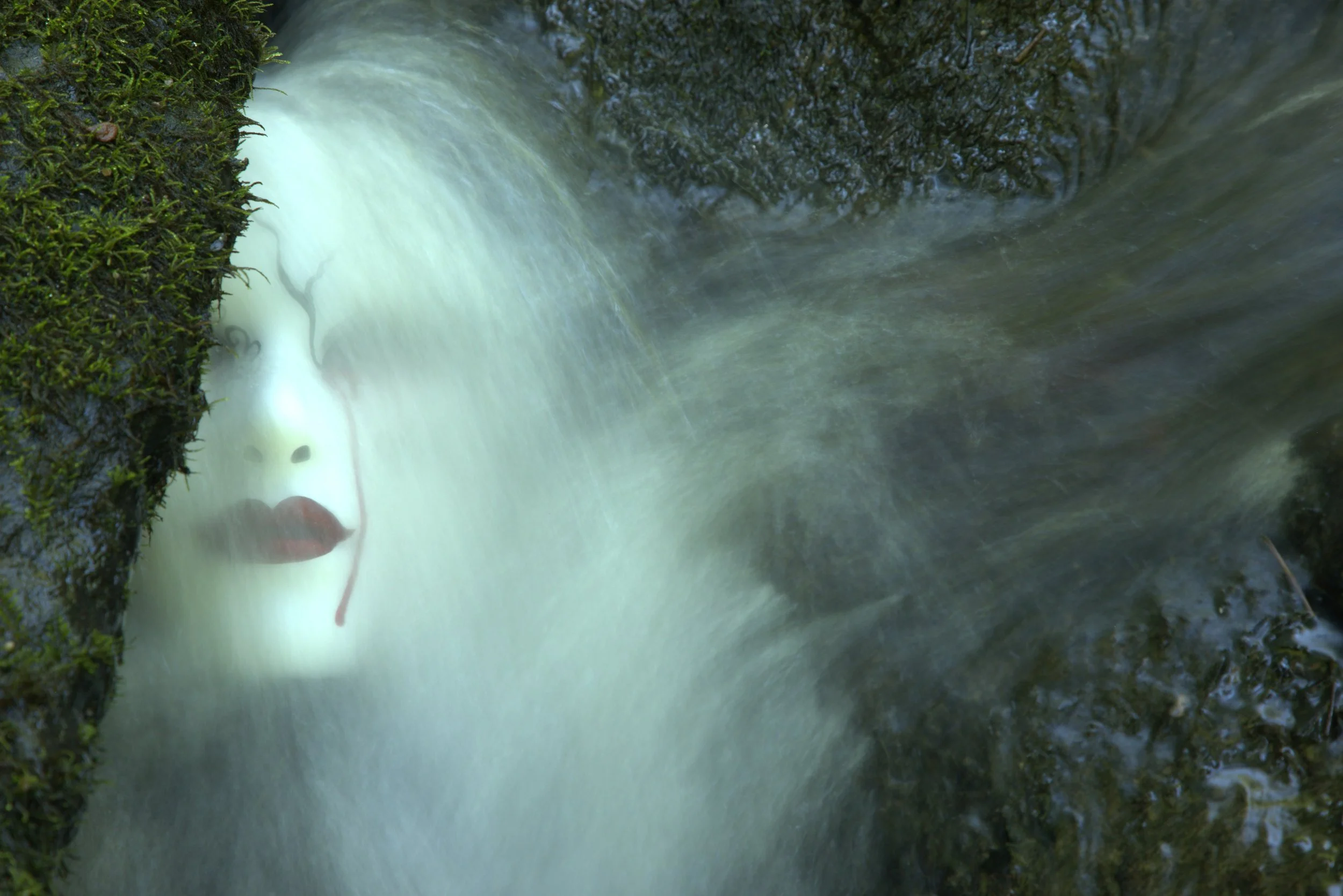 Lilith of the Waterfall” is a moody, folklore-inspired portrait centered on water spirits from Appalachian belief.  Taken in Upstate SC, close to Appalachia. Her presence feels both seductive and warning-like, like a spirit that lures but cannot be f