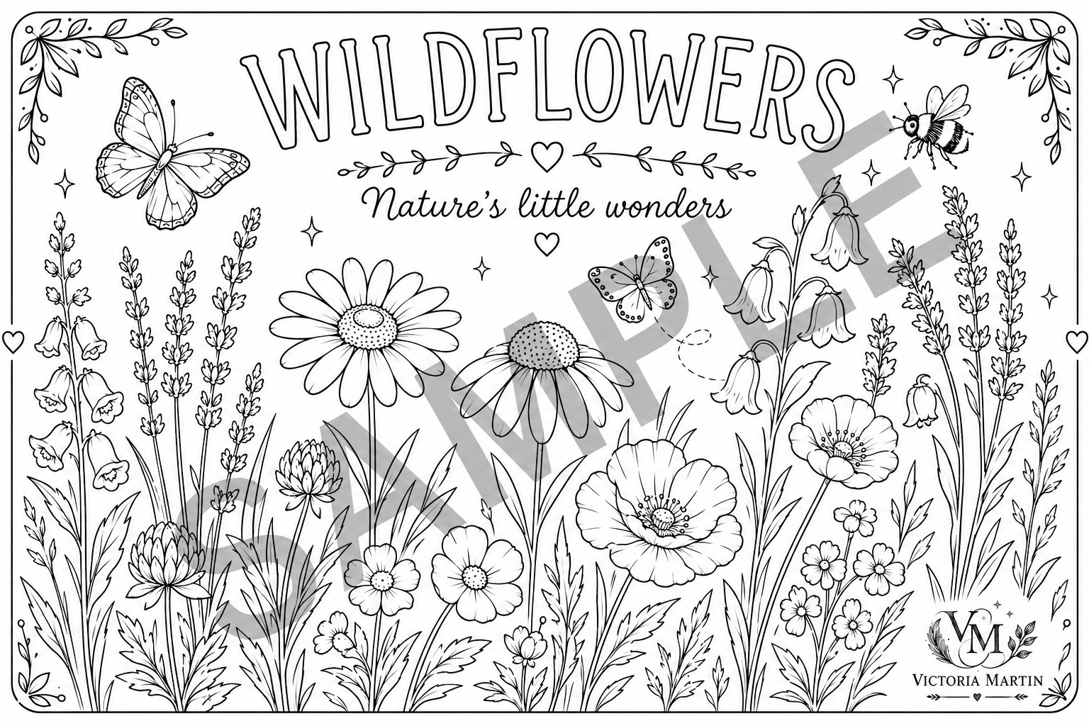 Wildflower Colouring 2