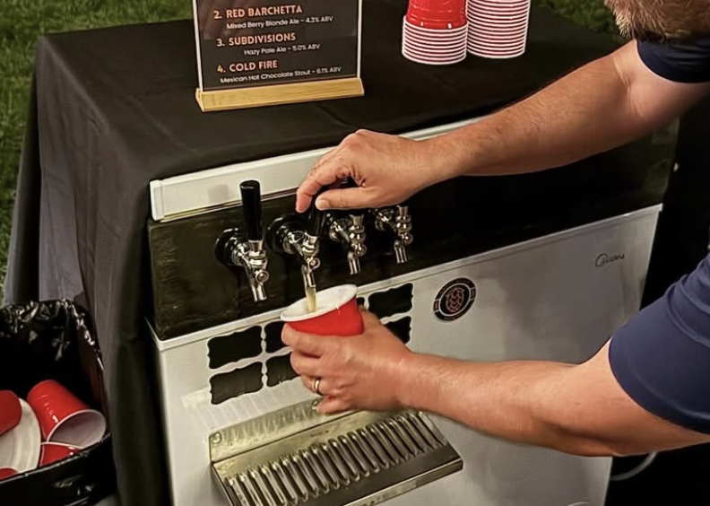 Small Batch Brewing custom drinks and beer lineup for events