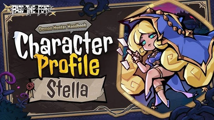 Pass the Fear key art featuring Stella, voiced by Emma Romasco