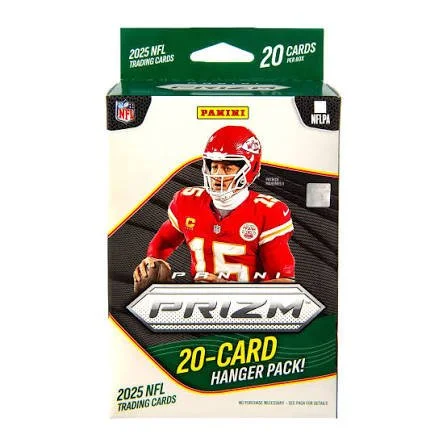 2025 Panini Prizm Football Trading Cards Hanger Box