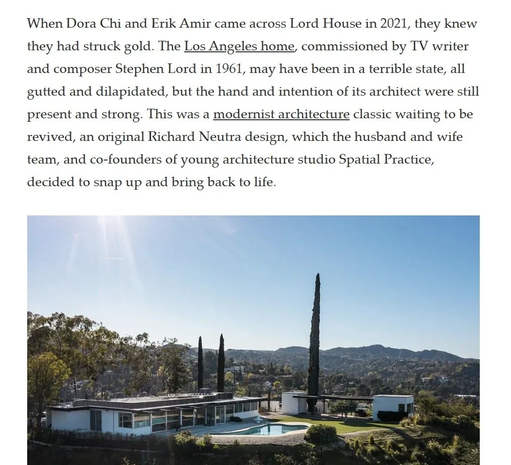 LA’s ‘Lost’ Lord House by Richard Neutra Is Brought Back to Life by Spatial Practice
Wallpaper*