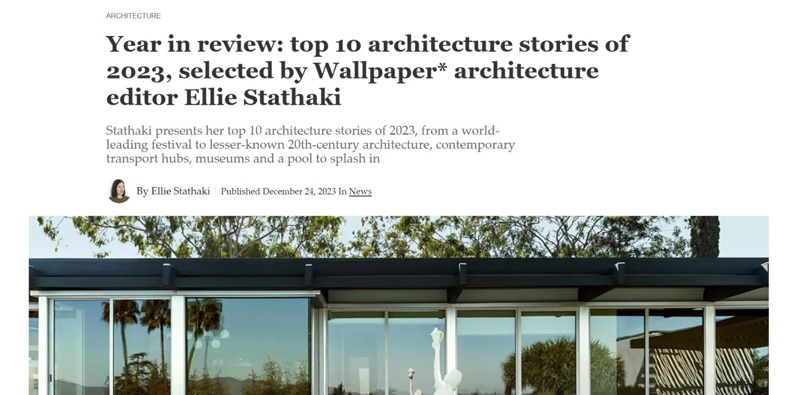 Year in Review: Top 10 Architecture Stories of 2023
Wallpaper*