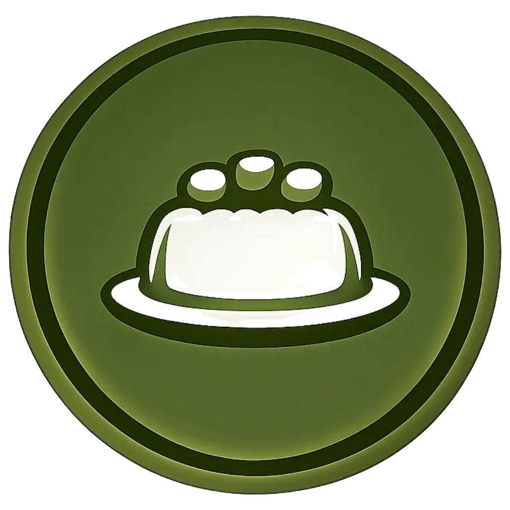Close-up of a green circular badge with a white and green glove icon holding a baseball on it.