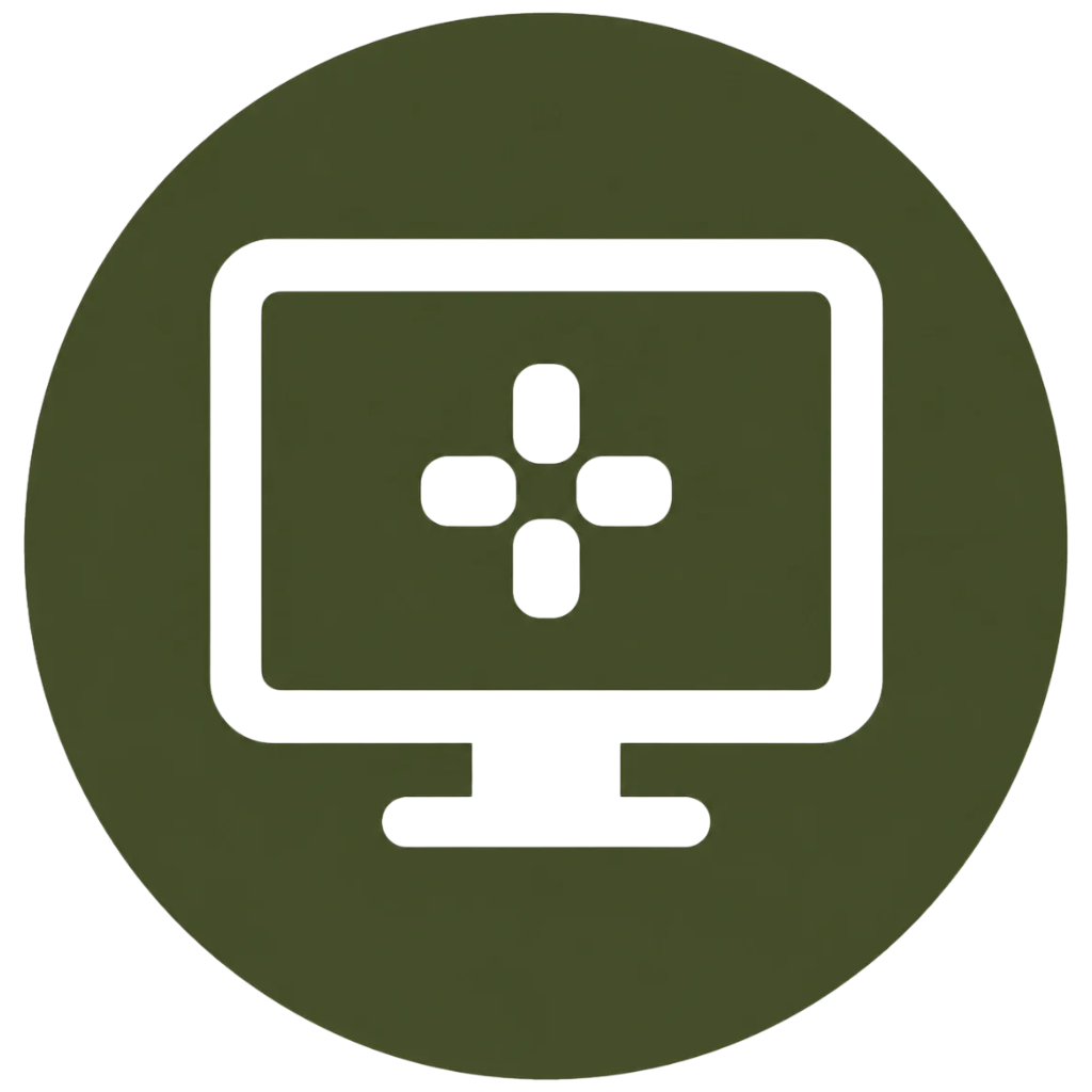 An icon of a mobile device with a screen displaying a plus sign in a cross pattern.