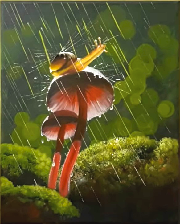 Rainy Snail Print