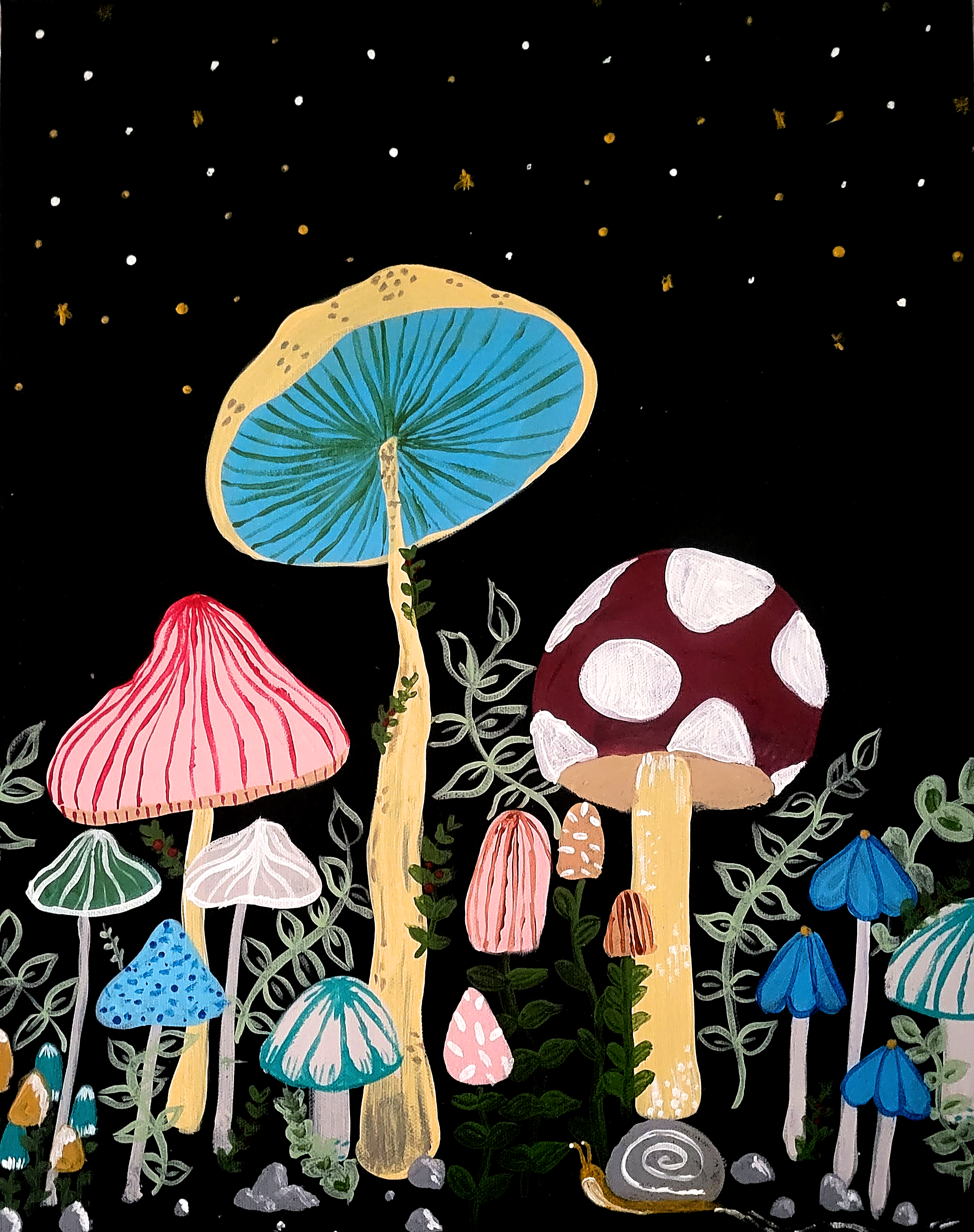 Mushrooms Print