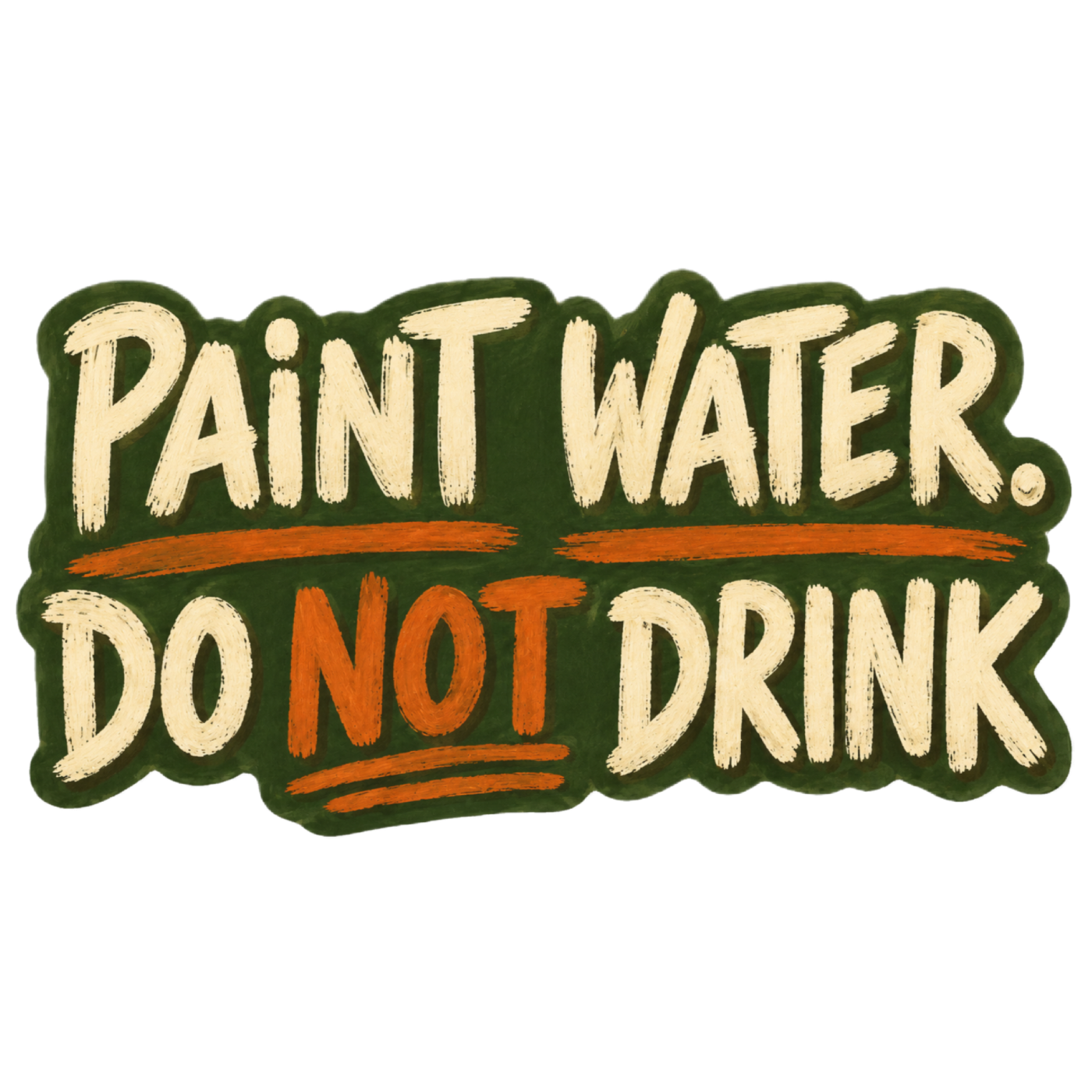 Paint Water Not Drink