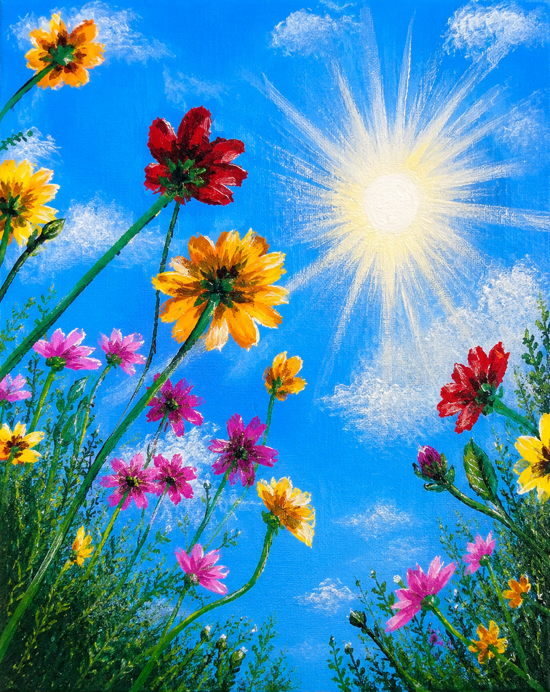 Under the Flowers Print
