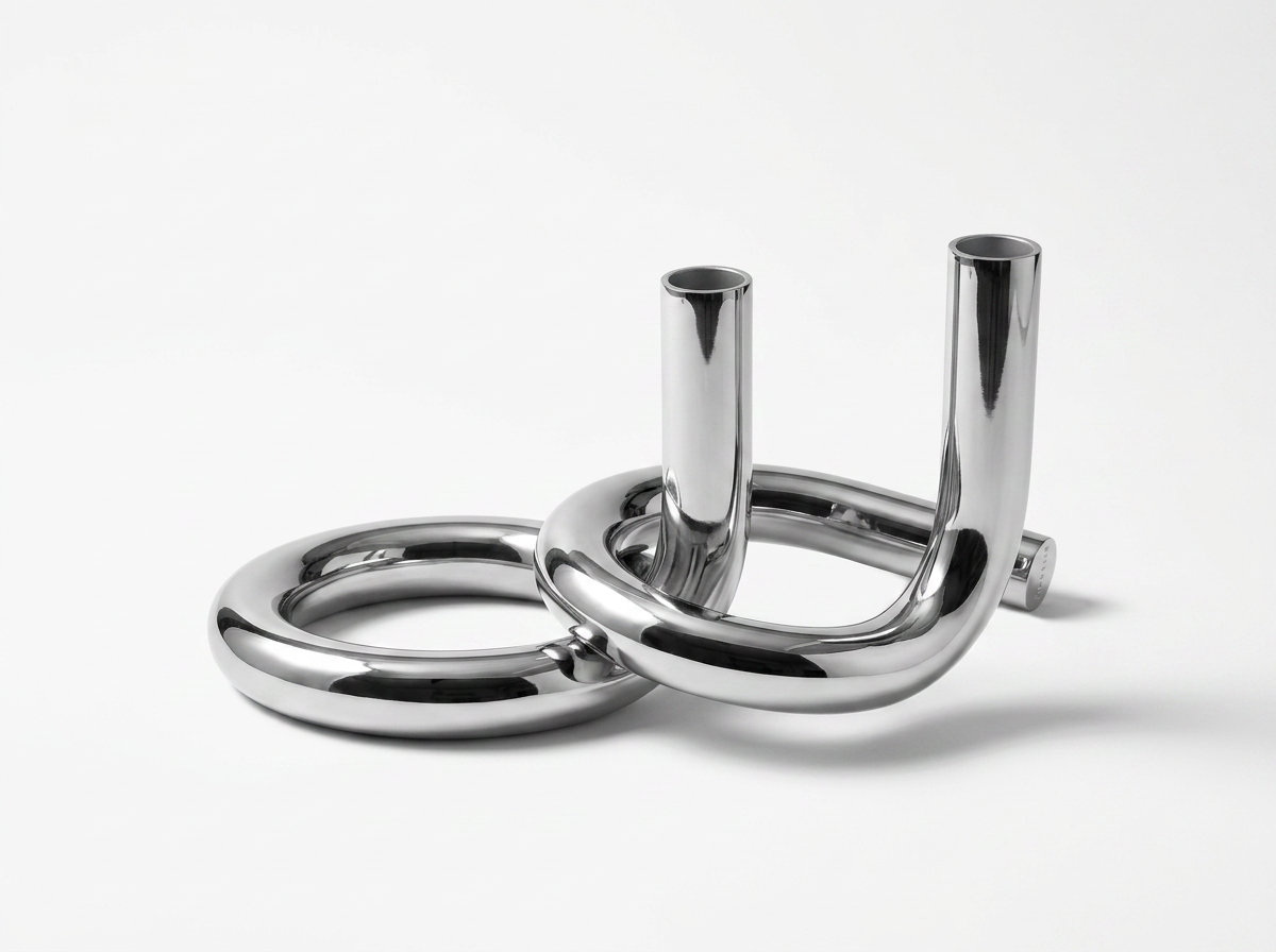 Fancy Chrome Candle Holder