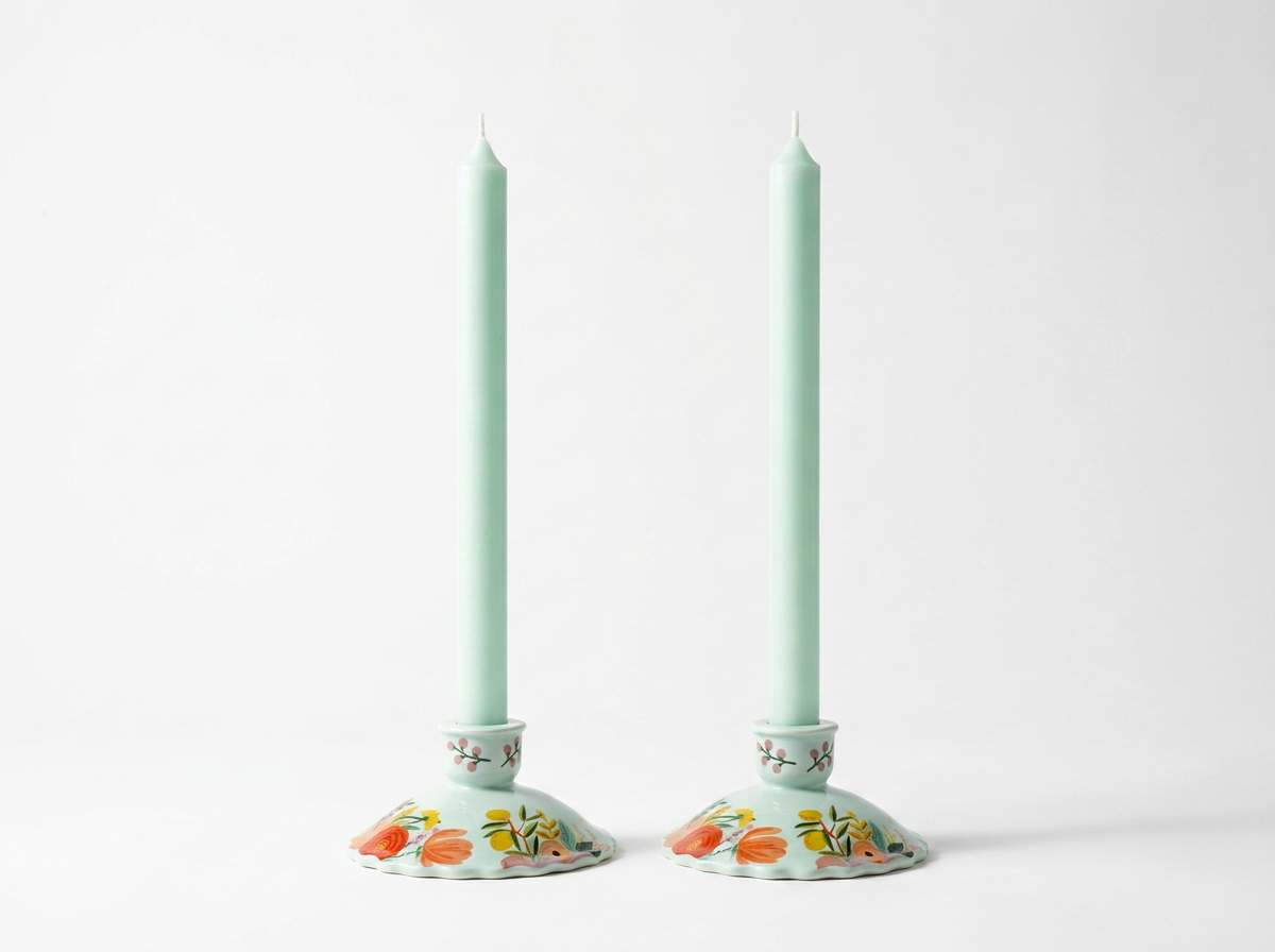 Garden Party Ceramic Candle Holder