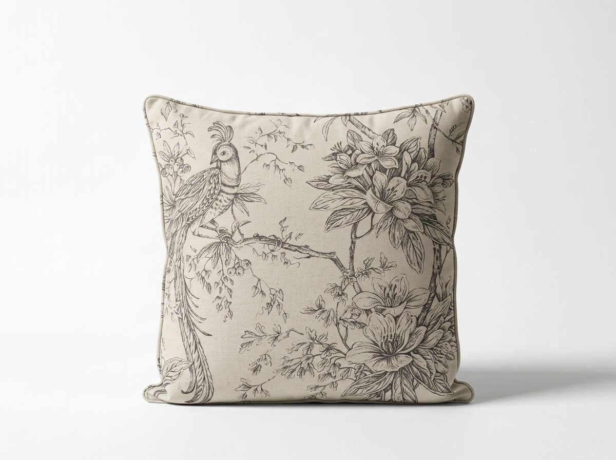 Decorative White Pillow