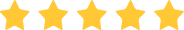 Five gold stars on a blue background.