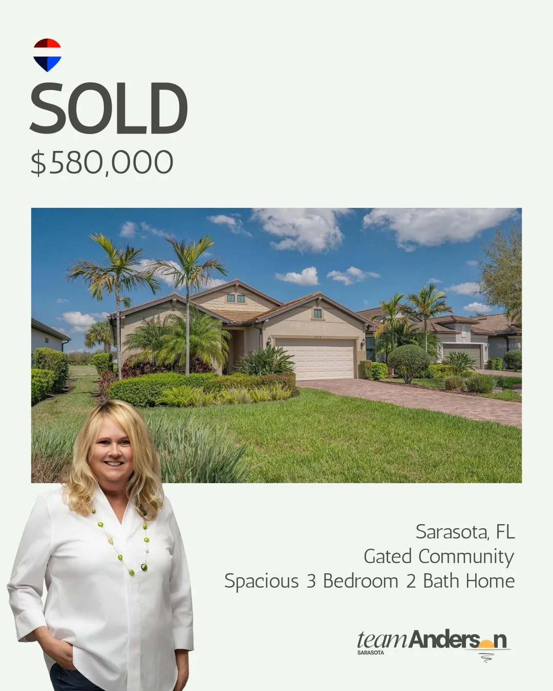 SOLD | $580,000

Another exceptional Sarasota property has officially found its new owner.

We&rsquo;re proud to announce the sale of this lakefront beauty, a spacious open concept 3 bedroom 2 bath located in the Hammock Preserve, a resort style comm